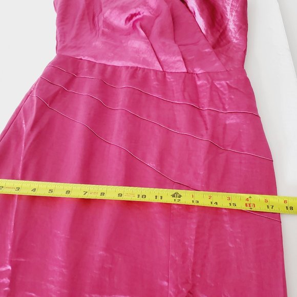 NWT Satin Raspberry Cocktail Dress/ wedding guest, cocktail formal ADELYN RAE - Picture 7 of 10